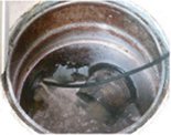 キッチン排水桝の洗浄例