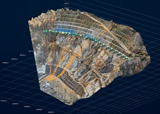 点群データで再現した地形の3Dモデル